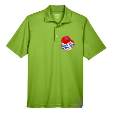 Boricua Puerto Rican Puerto Rico Baseball Men's Origin Performance Pique Polo