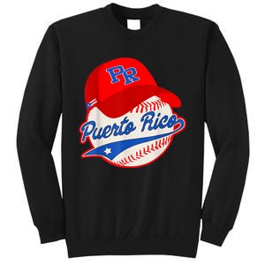 Boricua Puerto Rican Puerto Rico Baseball Tall Sweatshirt