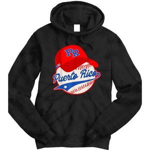 Boricua Puerto Rican Puerto Rico Baseball Tie Dye Hoodie