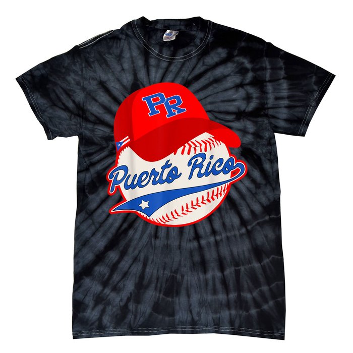 Boricua Puerto Rican Puerto Rico Baseball Tie-Dye T-Shirt