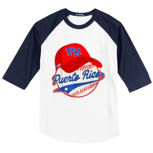 Boricua Puerto Rican Puerto Rico Baseball Baseball Sleeve Shirt