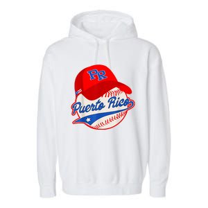 Boricua Puerto Rican Puerto Rico Baseball Garment-Dyed Fleece Hoodie