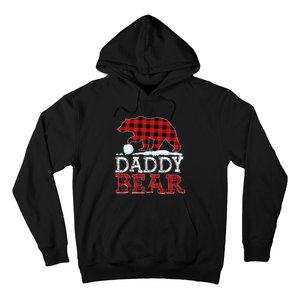 Buffalo Plaid Red Xmas Christmas Daddy Bear Pajama Family Hoodie