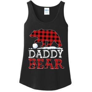 Buffalo Plaid Red Xmas Christmas Daddy Bear Pajama Family Ladies Essential Tank