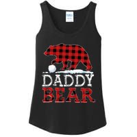 Buffalo Plaid Red Xmas Christmas Daddy Bear Pajama Family Ladies Essential Tank