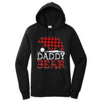 Buffalo Plaid Red Xmas Christmas Daddy Bear Pajama Family Women's Pullover Hoodie