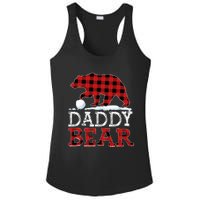 Buffalo Plaid Red Xmas Christmas Daddy Bear Pajama Family Ladies PosiCharge Competitor Racerback Tank