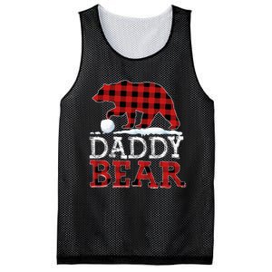 Buffalo Plaid Red Xmas Christmas Daddy Bear Pajama Family Mesh Reversible Basketball Jersey Tank