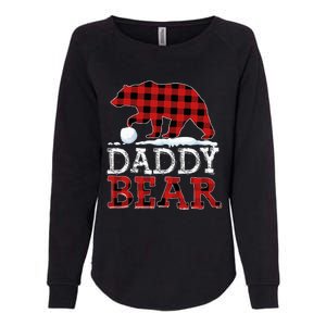 Buffalo Plaid Red Xmas Christmas Daddy Bear Pajama Family Womens California Wash Sweatshirt