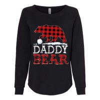 Buffalo Plaid Red Xmas Christmas Daddy Bear Pajama Family Womens California Wash Sweatshirt