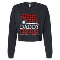 Buffalo Plaid Red Xmas Christmas Daddy Bear Pajama Family Cropped Pullover Crew