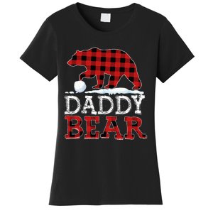 Buffalo Plaid Red Xmas Christmas Daddy Bear Pajama Family Women's T-Shirt