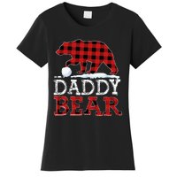 Buffalo Plaid Red Xmas Christmas Daddy Bear Pajama Family Women's T-Shirt