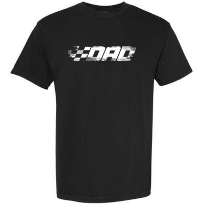 Birthday Party Racing Family Pit Crew Race Dad Garment-Dyed Heavyweight T-Shirt