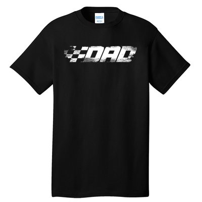 Birthday Party Racing Family Pit Crew Race Dad Tall T-Shirt