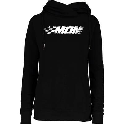 Birthday Party Racing Family Pit Crew Race Mom Womens Funnel Neck Pullover Hood