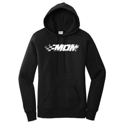 Birthday Party Racing Family Pit Crew Race Mom Women's Pullover Hoodie