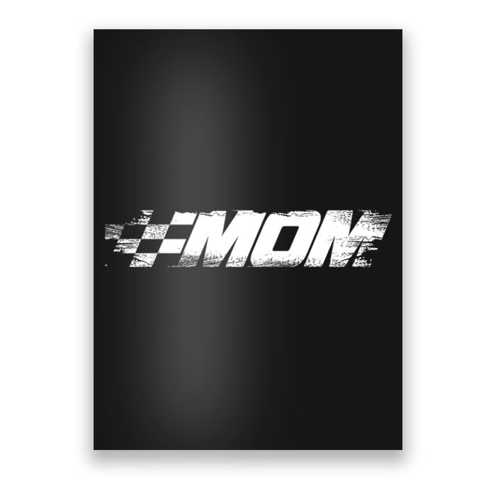 Birthday Party Racing Family Pit Crew Race Mom Poster