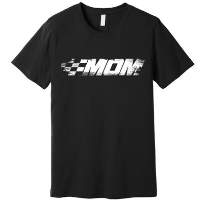 Birthday Party Racing Family Pit Crew Race Mom Premium T-Shirt
