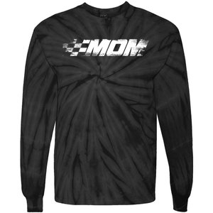 Birthday Party Racing Family Pit Crew Race Mom Tie-Dye Long Sleeve Shirt