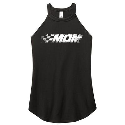 Birthday Party Racing Family Pit Crew Race Mom Women's Perfect Tri Rocker Tank