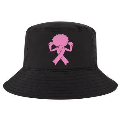 Boxing Pink Ribbon African American Breast Cancer Cool Comfort Performance Bucket Hat