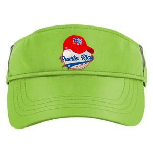 Boricua Puerto Rican Puerto Rico Baseball Adult Drive Performance Visor