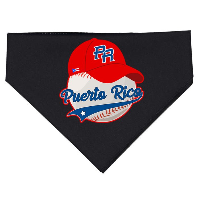 Boricua Puerto Rican Puerto Rico Baseball USA-Made Doggie Bandana