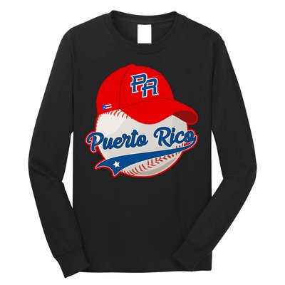 Boricua Puerto Rican Puerto Rico Baseball Long Sleeve Shirt
