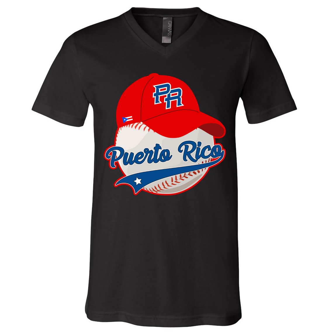 Boricua Puerto Rican Puerto Rico Baseball V-Neck T-Shirt