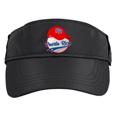 Boricua Puerto Rican Puerto Rico Baseball Adult Drive Performance Visor