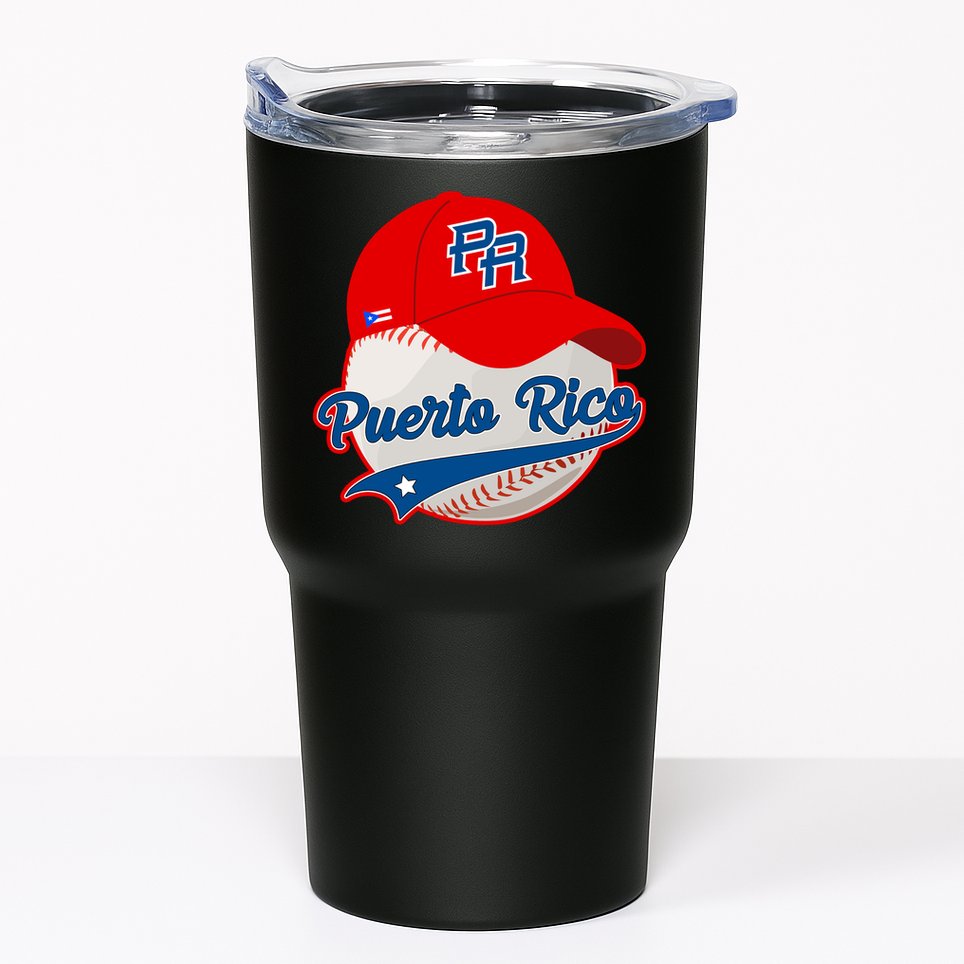 Boricua Puerto Rican Puerto Rico Baseball Tumbler