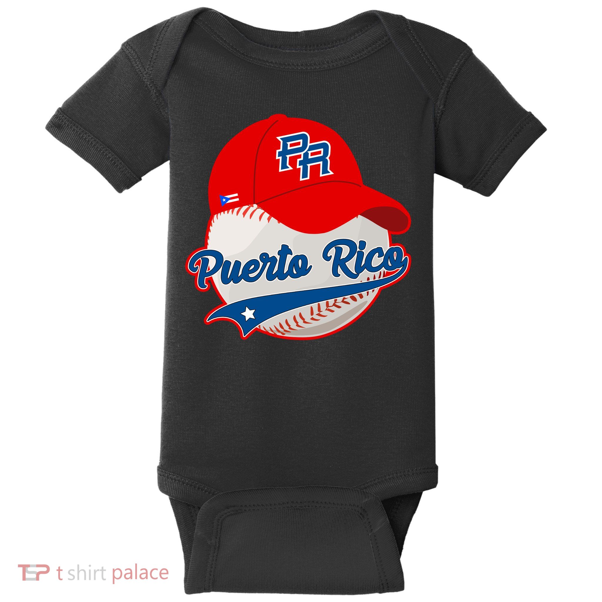 Boricua Puerto Rican Puerto Rico Baseball Baby Bodysuit
