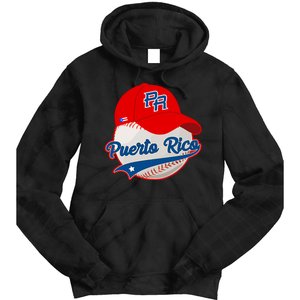 Boricua Puerto Rican Puerto Rico Baseball Tie Dye Hoodie