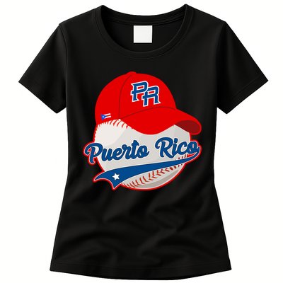 Boricua Puerto Rican Puerto Rico Baseball Womens T-Shirt