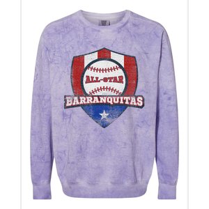 Barranquitas Puerto Rico Camisa Puerto Rican World Baseball Colorblast Crewneck Sweatshirt