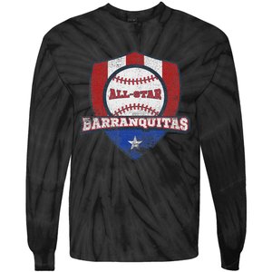 Barranquitas Puerto Rico Camisa Puerto Rican World Baseball Tie-Dye Long Sleeve Shirt