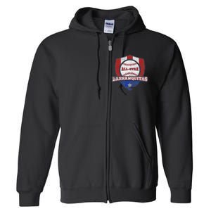 Barranquitas Puerto Rico Camisa Puerto Rican World Baseball Full Zip Hoodie