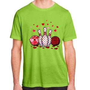 Buffalo Plaid Red Bowling Gnome Christmas Valentine Family Adult ChromaSoft Performance T-Shirt