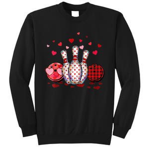 Buffalo Plaid Red Bowling Gnome Christmas Valentine Family Sweatshirt