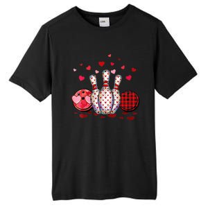 Buffalo Plaid Red Bowling Gnome Christmas Valentine Family Tall Fusion ChromaSoft Performance T-Shirt