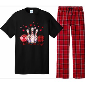 Buffalo Plaid Red Bowling Gnome Christmas Valentine Family Pajama Set