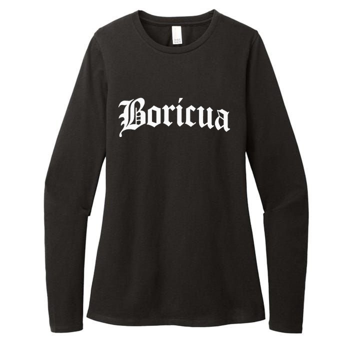 Boricua Puerto Rican Rico Pride Gift Womens CVC Long Sleeve Shirt