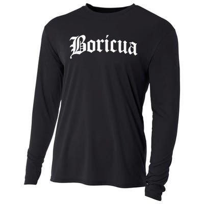 Boricua Puerto Rican Rico Pride Gift Cooling Performance Long Sleeve Crew