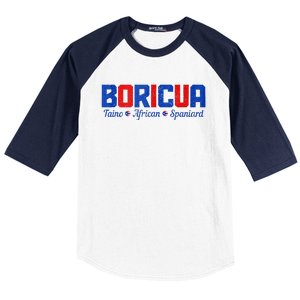 Boricua Puerto Rico Pride Puerto Rican Taino African Spanish Baseball Sleeve Shirt