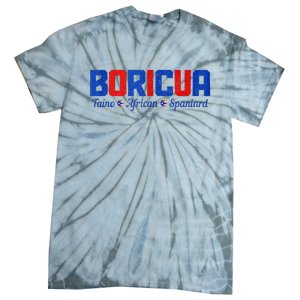 Boricua Puerto Rico Pride Puerto Rican Taino African Spanish Tie-Dye T-Shirt