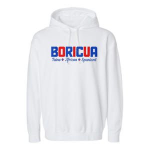 Boricua Puerto Rico Pride Puerto Rican Taino African Spanish Garment-Dyed Fleece Hoodie