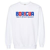 Boricua Puerto Rico Pride Puerto Rican Taino African Spanish Garment-Dyed Sweatshirt