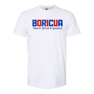 Boricua Puerto Rico Pride Puerto Rican Taino African Spanish Softstyle CVC T-Shirt