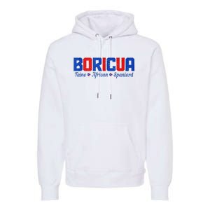 Boricua Puerto Rico Pride Puerto Rican Taino African Spanish Premium Hoodie